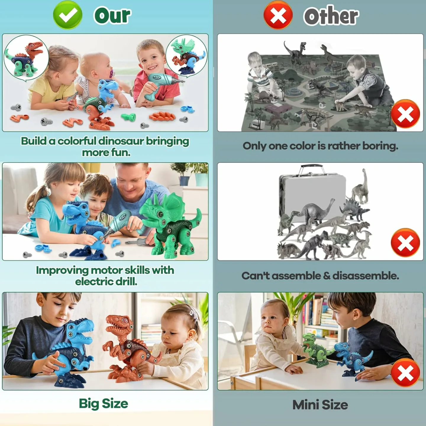 Laradola Dinosaur Toys for Kids Ages 3-6