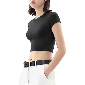 PUMIEY Women’s Sexy Crop Top - Soft and Breathable
