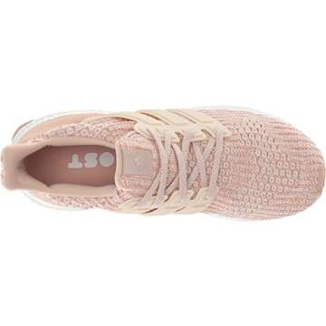 adidas Women's Ultraboost, ash pearl/linen/clear orange, 10.5 M US