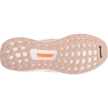 adidas Women's Ultraboost, ash pearl/linen/clear orange, 10.5 M US