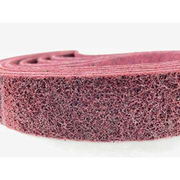 BLUEROCK Brand 30" x 1.5" Pack of 5 MEDIUM GRIT Nylon Non-Woven Sanding Belts Abrasive Material fits...