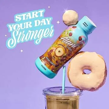 Alani Nu Protein Coffee MAPLE DONUT | Ready To Drink Cold Brew with 10g of Protein | 100mg Caffeine | 90 Calories, Naturally Flavored | 12 Fl Oz Bottles | 12 Pack