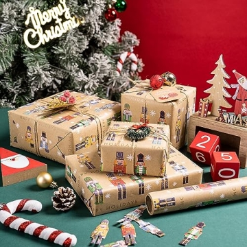 RUSPEPA Jumbo Christmas Wrapping Paper - Perfect for Gifts