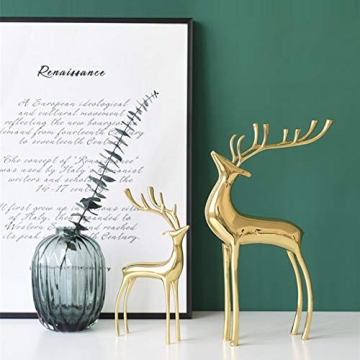 Elegant Sziqiqi Reindeer Figurines Set of 2 for Home Decor