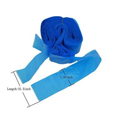 Clip Cord Covers,New Star Tattoo One Box of 100PCS Plastic Blue Clip Cord Sleeves,Tattoo Clip Cord Covers for Tattoo Supply