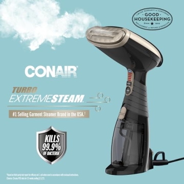 Conair Handheld Garment Steamer Turbo ExtremeSteam 1875W Portable