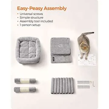 Feandrea Cat Tree for Kittens and Small Cats - Comfort & Style