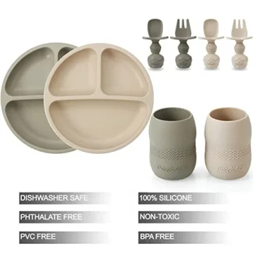 PandaEar Silicone Baby Feeding Set for Toddlers