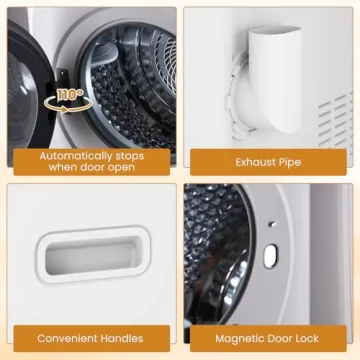 Auertech 1.5 CU. FT. Portable Clothes Dryer for Apartment