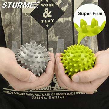 STURME Spiky Massage Ball for Deep Tissue Therapy