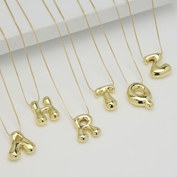 Elegant Qitian Balloon Initial Necklace - Custom Jewelry Gift