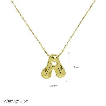 Elegant Qitian Balloon Initial Necklace - Custom Jewelry Gift