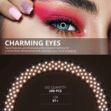 Neewer 18 Inch RGB Ring Light with Stand and Remote