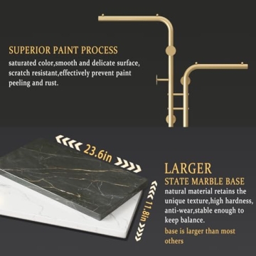 Stylish DR.IRON Gold Coat Rack for Entryways & Boutiques