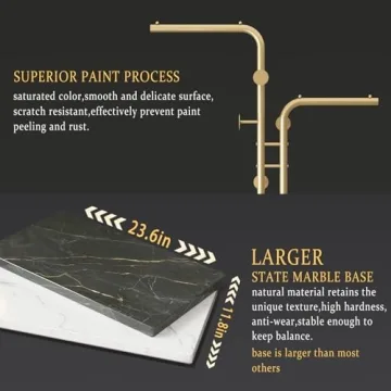 Stylish DR.IRON Gold Coat Rack for Entryways & Boutiques