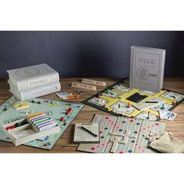 WS Game Company Collection of 14 Vintage Bookshelf Board Games