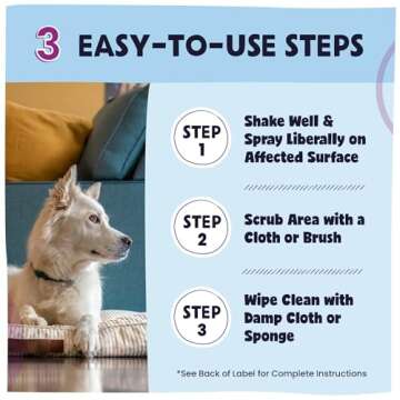 Pawstruck Professional Strength Pet Stain & Odor Remover - Natural Enzyme Cleaning Solution for Dogs & Cats - Safe and Effective Smell Eliminator - 32 oz - Packaging May Vary