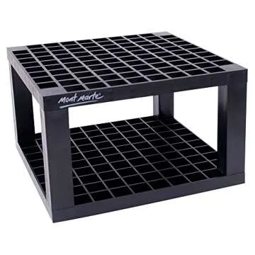 Mont Marte 96 Hole Plastic Pencil & Brush Holder for Paint Brushes, Pencils, Markers, Pens and Modeling Tools. Provides Excellent Art Studio Organization.