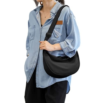 Stylish Nylon Crossbody Crescent Bag for Everyday Use