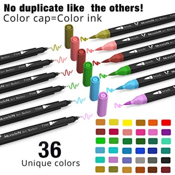 Vibrant Dual Brush Coloring Markers for All Ages