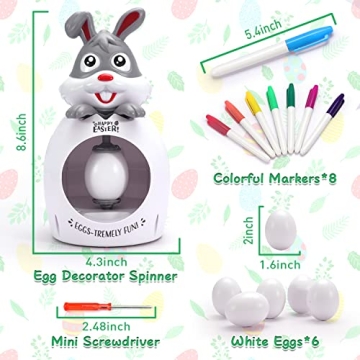Hinshark Easter Egg Decorating Set for Kids