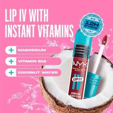NYX Lip IV Hydrating Glossy Lip Stain – Bubblegum Burst Pink