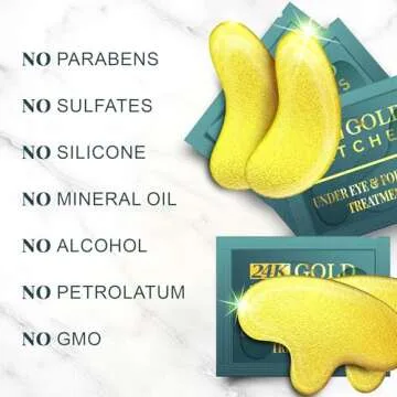 Hydrogel Forehead and Under Eye Patches for Youthful Skin