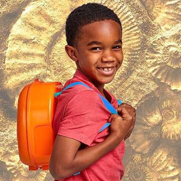 The Young Scientists Club Dinosaur Adventure Pack by Horizon Group USA, STEM Kit, 16 Educational Activities, Includes Reusable Backpack, DIY Foam Dinosaur & Fossils, 42-Piece Card Game & More