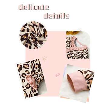 Von Kilizo Baby Girl Clothes Cute Leopard Romper 0-3 Months