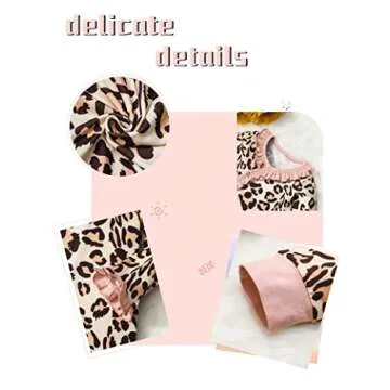 Von Kilizo Baby Girl Clothes Cute Leopard Romper 0-3 Months