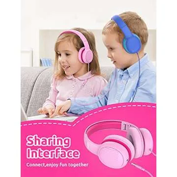 gorsun Kids Headphones with Volume Limiting and Mic