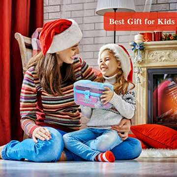 Coplus Weaving Loom Kit Make Your Own Potholder 240 Loops 8 Colors Arts and Crafts Kit for Girls 6-8-12, Knitting Crochet Numbers Alphabet ABC 7 9 10 11 12 Girl Birthday Gift Ideas Christmas