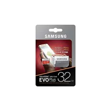 Samsung EVO Plus 32GB SDHC UHS-1 Class 10 MicroSD Memory Card 32 GB microSD Card 95MB/s MicroSDHC 32 GB External Storage for Your Smartphone or Tablet with SD Adaptor and Case in Original Packaging