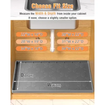 Waterproof Under Sink Mat - Durable & Easy to Clean