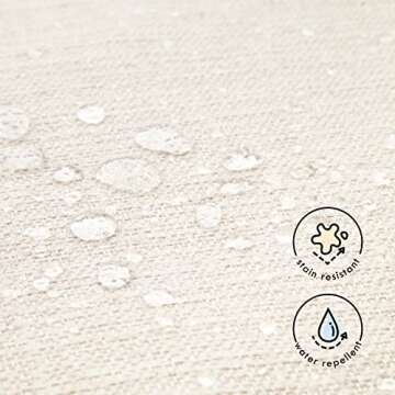 Carter's by DaVinci Adrian Swivel Glider with Storage Ottoman in Performance Cream Linen, Water Repellent and Stain Resistant, Greenguard Gold & CertiPUR-US Certified