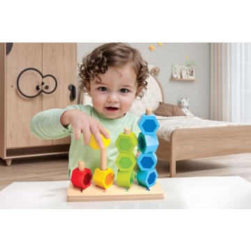 Hape Wooden Counting Stacker for Toddlers 1Y+
