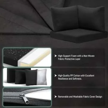 RADIATA Sectional Patio Furniture Set with Fire Pit