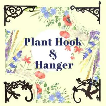 Comfy Hour Antique and Vintage Collection ​Cast Iron Wall Mount Bracket Hangers for Planter, Bird Feeder, Birdhouse, Lanterns, Windchimes, Hooks, Outdoor Decor- Primitive, White