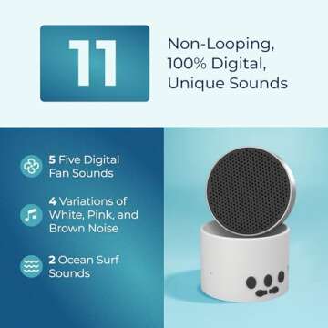 Portable Bluetooth Speaker & White Noise Machine - Sleep Aid