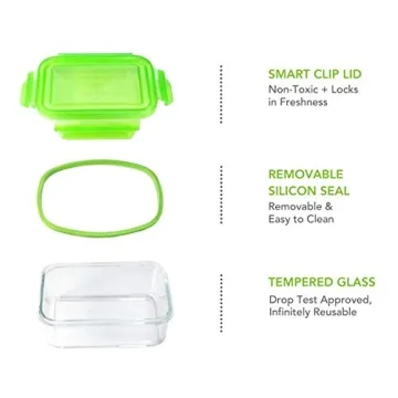 Wean Cube Glass Food Storage Pack of Four 4oz Containers