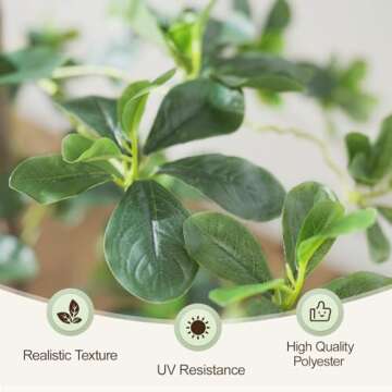 Keeplush 7ft Tall Artificial Black Olive Tree with 1260 Lifelike Leaves, Tall Fake Greenery Olive Silk Plants Artificial Olive Tree Indoors in Pots, Faux Olive Tree for Living Room Office Decor