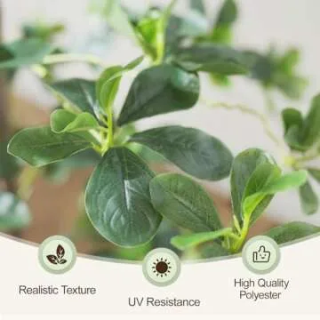 Keeplush 7ft Tall Artificial Black Olive Tree with 1260 Lifelike Leaves, Tall Fake Greenery Olive Silk Plants Artificial Olive Tree Indoors in Pots, Faux Olive Tree for Living Room Office Decor