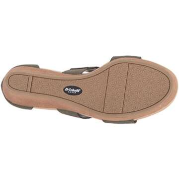 Dr. Scholl's Shoes Women's Barton Wedge Sandal, Green Snake Print, 8.5 M US