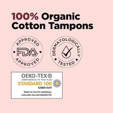 Pee Safe Biodegradable 100% Organic Cotton Tampons Regular (Pack of 16) | for Light to Medium Flow | Organic Tampons | Cotton Tampons | Non Applicator Tampons | Free of Chlorine Bleach & Dyes
