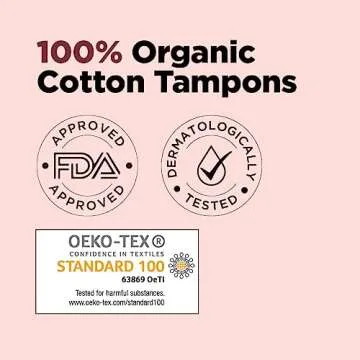 Pee Safe Biodegradable 100% Organic Cotton Tampons Regular (Pack of 16) | for Light to Medium Flow | Organic Tampons | Cotton Tampons | Non Applicator Tampons | Free of Chlorine Bleach & Dyes