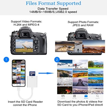 Lightning SD Card Reader for iPhone & iPad - Fast Transfers