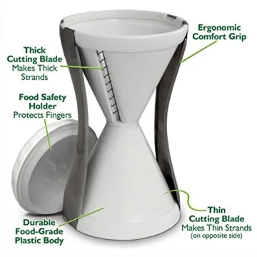 Ontel Veggetti Spiral Vegetable Cutter, Makes Veggie Pasta, As Seen on TV