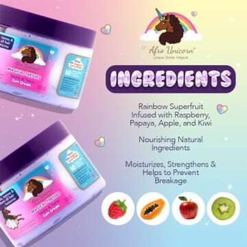 MAGICAL TRESSES’ by Afro Unicorn - Swirls & Twirls Curl Cream - Defining Hair Care for All Curl Te...