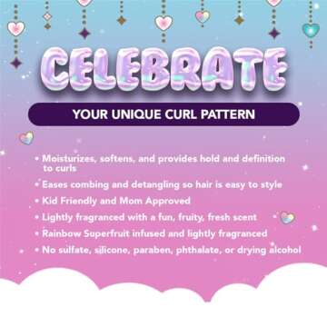 MAGICAL TRESSES’ by Afro Unicorn - Swirls & Twirls Curl Cream - Defining Hair Care for All Curl Textures, 12 fl oz