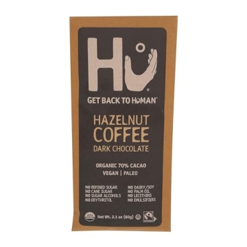 HU KITCHEN Organic Hazelnut Coffee Dark Chocolate Bar – Indulgence Redefined